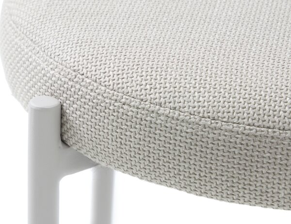 Unique Furniture Krémově bílá čalouněná stolička Pelican 48 cm