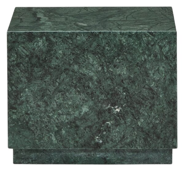 Kave Home Tmavě zelený mramorový odkládací stolek Sorein 50 x 50 cm