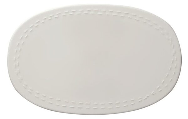 Bílý porcelánový talíř Villeroy & Boch Like It's my moment, 30 x 20 cm