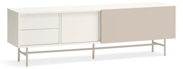 Béžovo-krémový TV stolek 180x56 cm Nube – Teulat