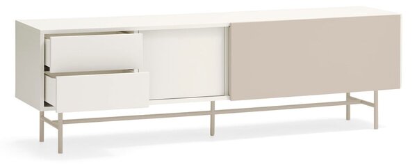 Béžovo-krémový TV stolek 180x56 cm Nube – Teulat