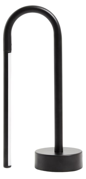 Kave Home Černá kovová stolní LED lampa Bow