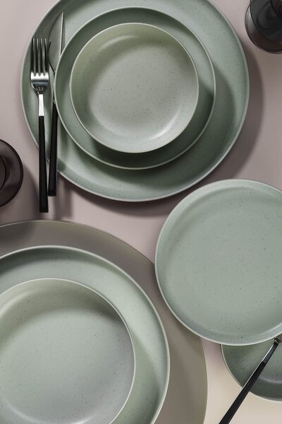 ASIR Porcelánová jídelní souprava POPPY 16 ks modrošedá
