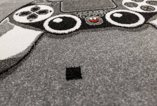 Koberec Lima G928A Gamepad světle šedý / tmavě šedý kruh