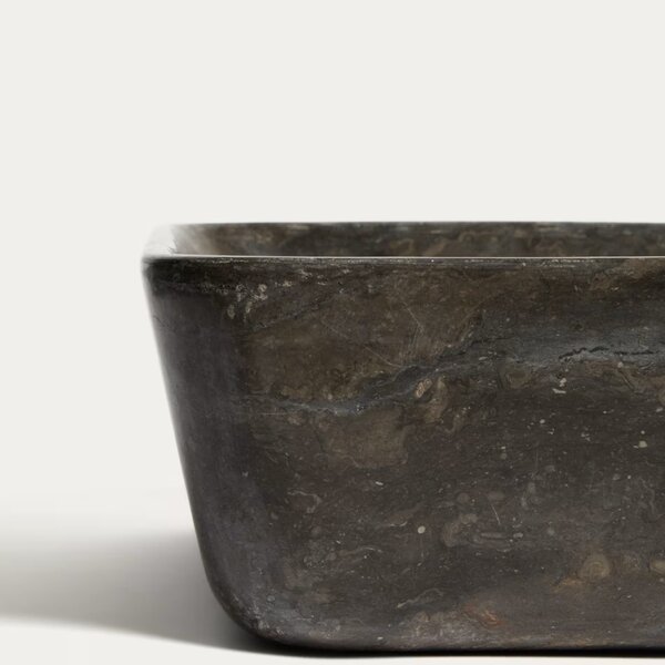 Kave Home Šedé mramorové umyvadlo na desku Darnen 55 x 35 cm