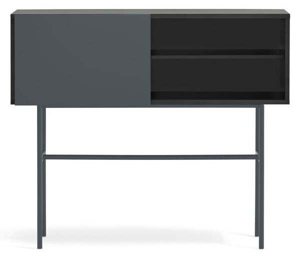 Černo-antracitový konzolový stolek 35x110 cm Nube – Teulat