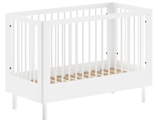 Vipack Bílá dřevěná dětská postýlka Forrest 60 x 120 cm