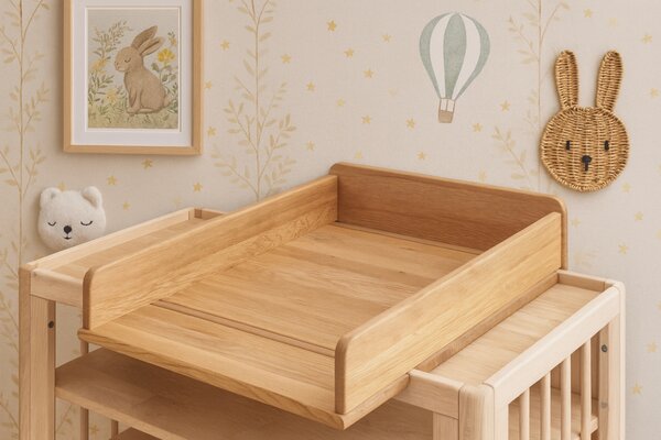 -25 % Dny MOMENTI– Vipack Dubová nástavba pro přebalovací komodu Forrest 72 x 53 cm