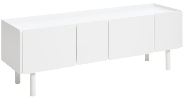 Unique Furniture Bílý lakovaný TV stolek Bera 160 cm