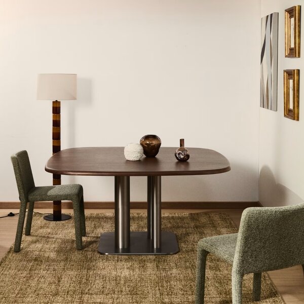 Kave Home Ořechový jídelní stůl Melvar 121 x 121 cm