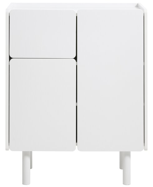Unique Furniture Bílá lakovaná komoda Bera 80 cm