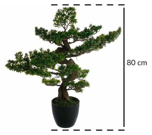 Umělý bonsaj v květináči, výška 80 cm
