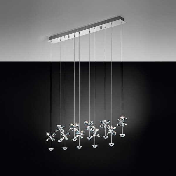 Závěsná svítidlo Stars of Light, Pianopoli, stmívatelné, Metalická, Jídelna, Nerezová ocel, Design