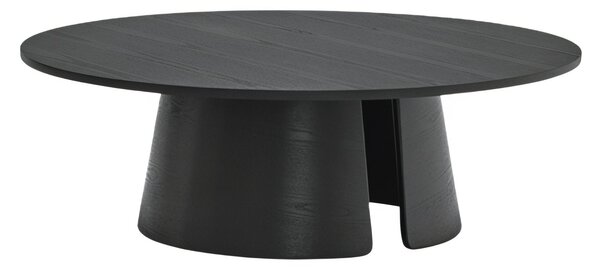 Černý kulatý konferenční stolek Teulat Cep 110 cm