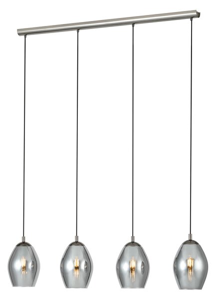 Závěsná svítidlo Stars of Light, Estanys, stmívatelné, Černá, Jídelna, Sklo, Moderní