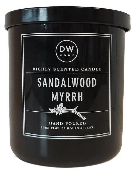 DW HOME Sandalwood & Myrrh Vonná svíčka ve skle, 275 g
