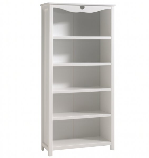 Bílá lakovaná knihovna Vipack Amori 90 x 40 cm