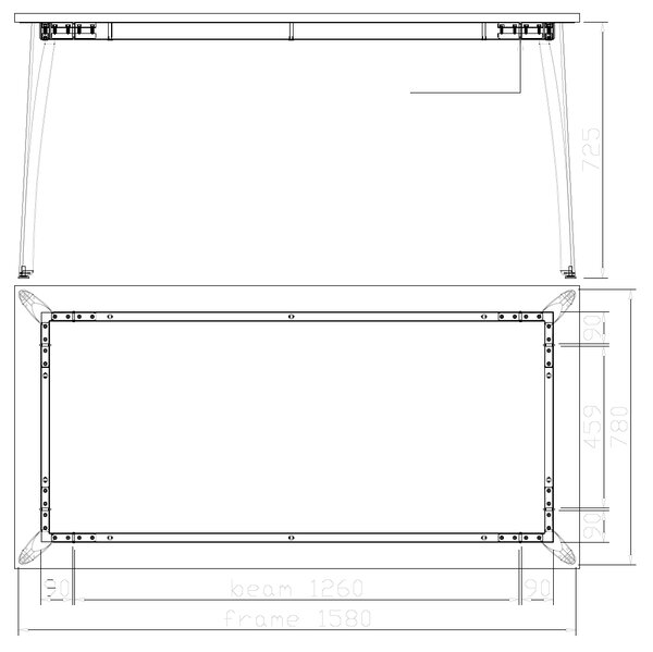 Jednací kancelářský stůl PRIMO OMEGA, 160x80 cm, šedá podnož, buk