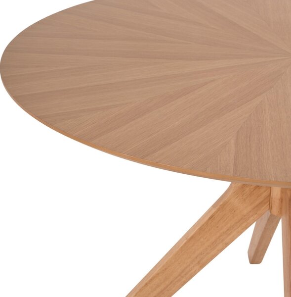 Dubový kulatý jídelní stůl Somcasa Carmel 120 cm