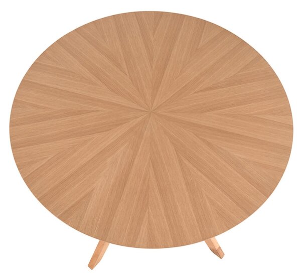Dubový kulatý jídelní stůl Somcasa Carmel 120 cm