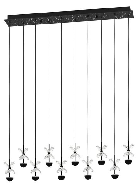 Závěsná svítidlo Stars of Light, Pianopoli, stmívatelné, Černá, Jídelna, Kov, Design