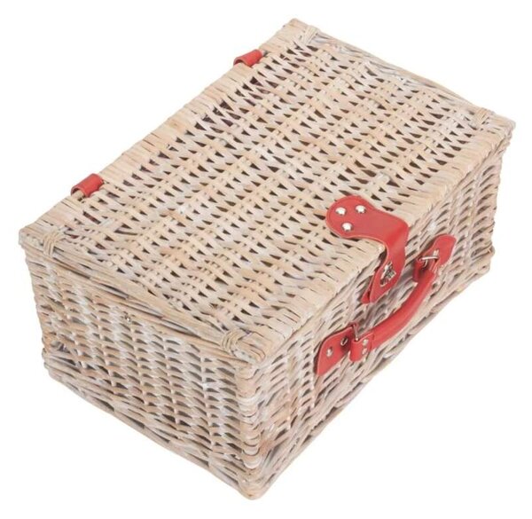 Willow Direct Piknikový koš RED GINGHAM proutěný pro 2 osoby