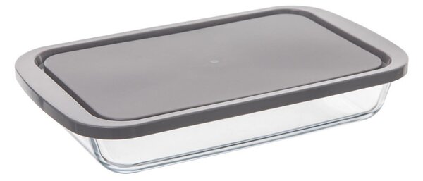 Dóza na potraviny GLASS MOULD, skleněná, 29 x 18 cm