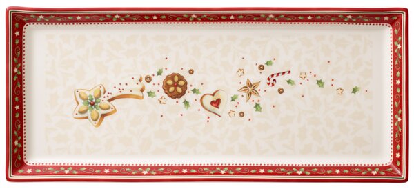 Villeroy&Boch Villeroy & Boch Winter Bakery Delight obdélníkový podnos na koláč, 39 × 17 cm