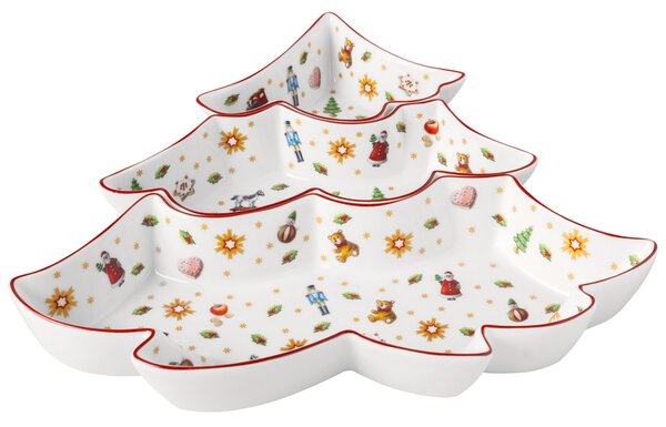 Villeroy&Boch Villeroy & Boch Toy's Delight sada misek na dip ve tvaru stromečku, 3 kusy