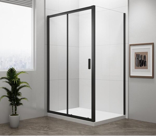 EASY BLACK Obdélníkový sprchový kout 1200x700mm L/R varianta