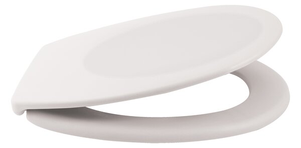 Spirella WC prkénko NEELA, matně bílé, duroplast Thermodur, chromované panty