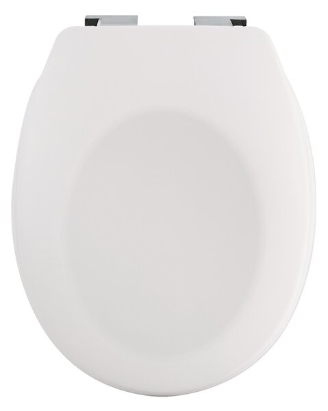 Spirella WC prkénko NEELA, matně bílé, duroplast Thermodur, chromované panty