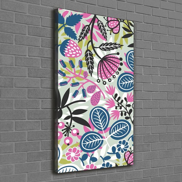 Vertikální Moderní fotoobraz canvas na rámu Květiny ocv-49934883