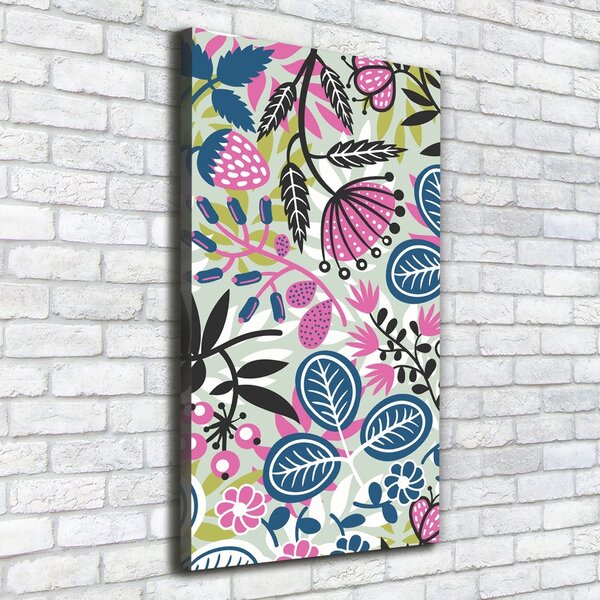 Vertikální Moderní fotoobraz canvas na rámu Květiny ocv-49934883