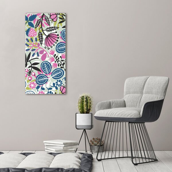 Vertikální Moderní fotoobraz canvas na rámu Květiny ocv-49934883