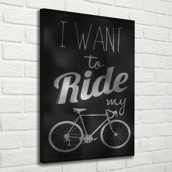 Vertikální Foto obraz canvas Want to ride ocv-49973118