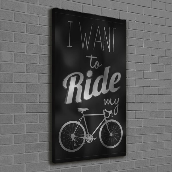 Vertikální Foto obraz canvas Want to ride ocv-49973118