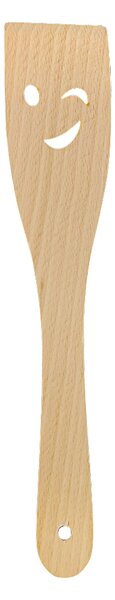 AMADEA Dřevěná obracečka s úsměvem, masivní dřevo, délka 28 cm