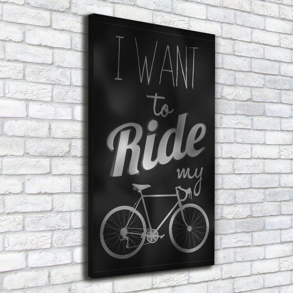 Vertikální Foto obraz canvas Want to ride ocv-49973118