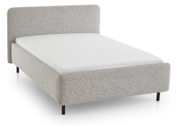 Béžová čalouněná dvoulůžková postel s úložným prostorem s roštem 140x200 cm Primo – Meise Möbel