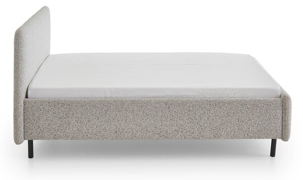 Béžová čalouněná dvoulůžková postel s úložným prostorem s roštem 140x200 cm Primo – Meise Möbel