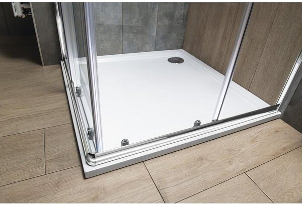 Čtvercový sprchový kout AGGA 700x700 mm, čiré sklo