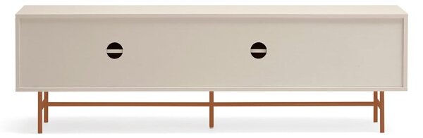 TV stolek v béžovo-cihlové barvě 180x56 cm Nube – Teulat