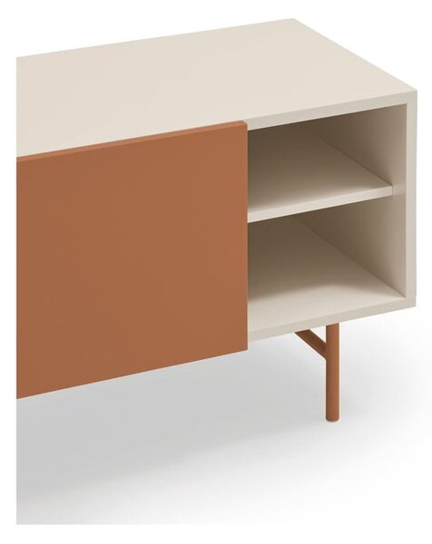 TV stolek v béžovo-cihlové barvě 180x56 cm Nube – Teulat