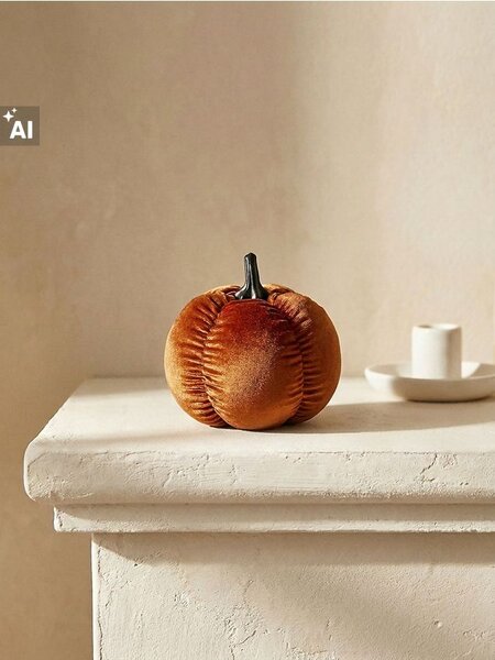 Sinsay - Stojaci dekorace ve tvaru dyne s sametovym povrchem - hnědá