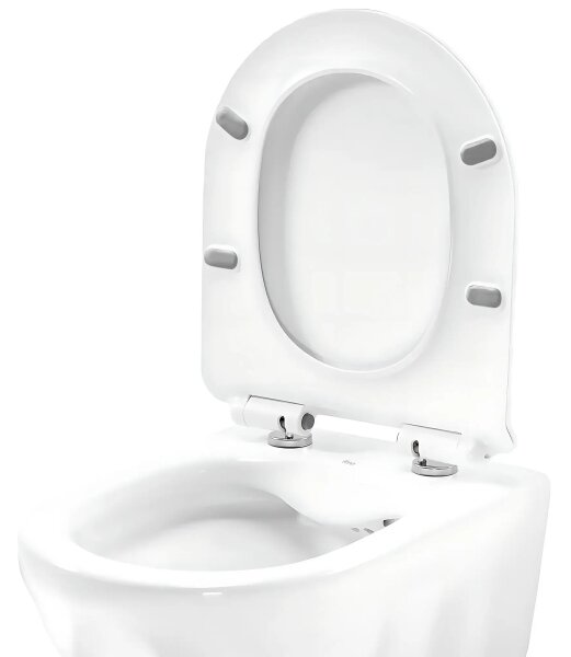 REA-C1652 - Závěsné WC s prkénkem GUSTAVO RIMLESS keramika/bílá