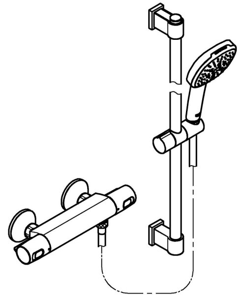 GROHE 34237003 - Termostatická sprchová baterie PRECISION TREND 150 mm chrom