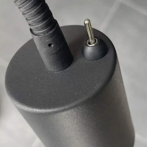 Fischer Honsel 30498 JUSTI - Nástěnná černá čtecí lampička s husím krkem a vypínačem, 1 x LED GU10 (Čtecí nástěnná lampa nejen do ložnice nad postel)