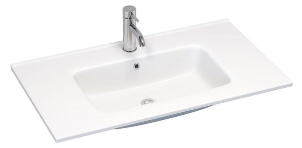 Zápustné umyvadlo LILLESNAD 81x46 cm keramika/bílá
