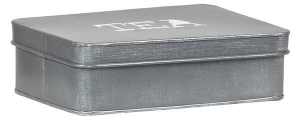 LABEL51 Krabička na čaj Kitchen accessory Theedoos - Grey - Metal